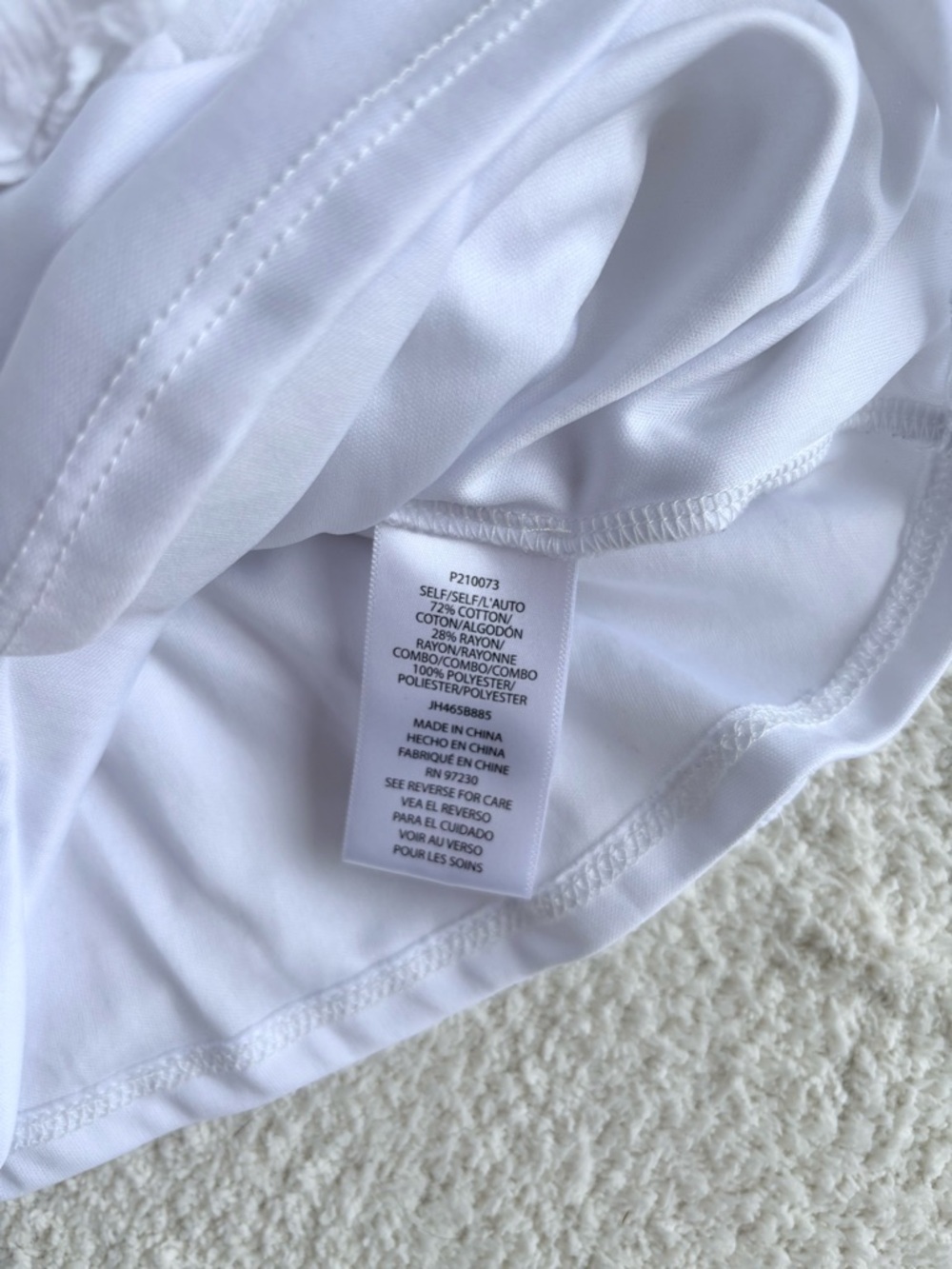 White Ruffled Tank - Picture 6 of 6